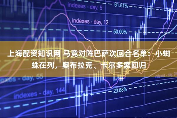 上海配资知识网 马竞对阵巴萨次回合名单：小蜘蛛在列，奥布拉克、卡尔多索回归